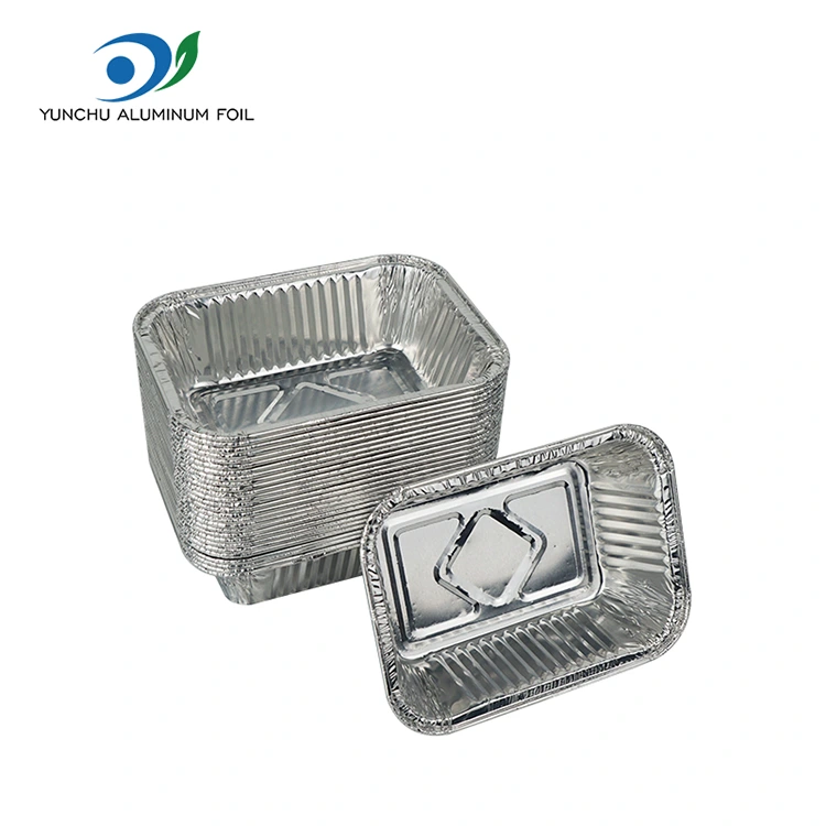 Hava Fryer Baking Gümüş Alüminium folqa qabları Hava Fryer Baking Gümüş Alüminium folqa qabları