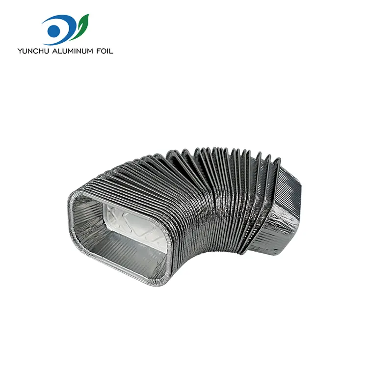 Kvadrat hava qızartma iaşə gümüş alüminium folqa qabları