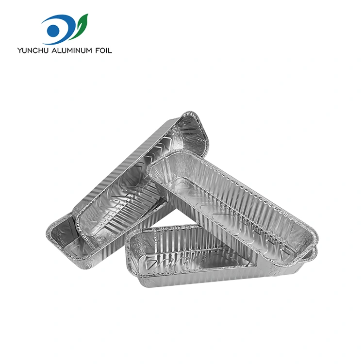 Düzbucaqlı çörək bişirmək barbekü gümüş alüminium folqa qabları