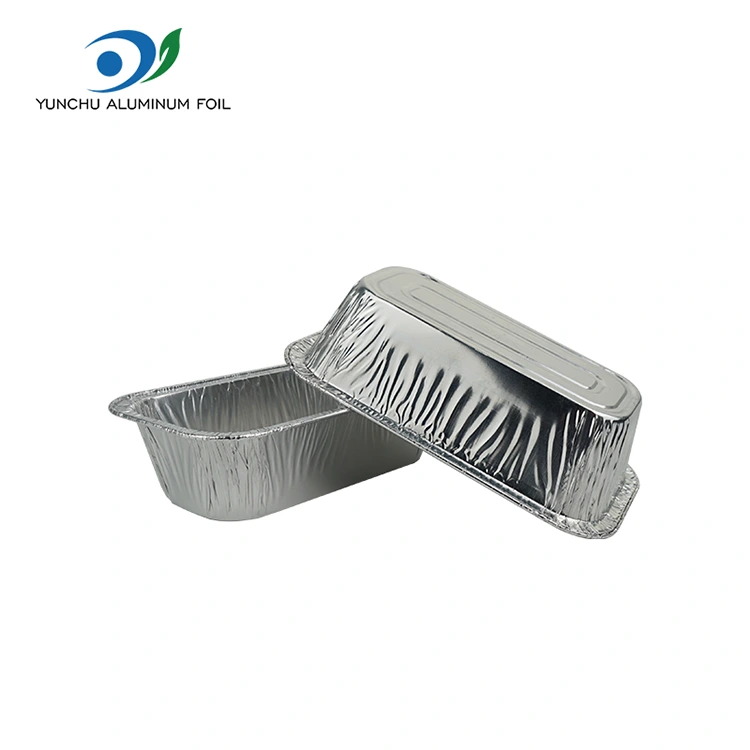 Düzbucaqlı hava qızartma bişirmə gümüş alüminium folqa qabları