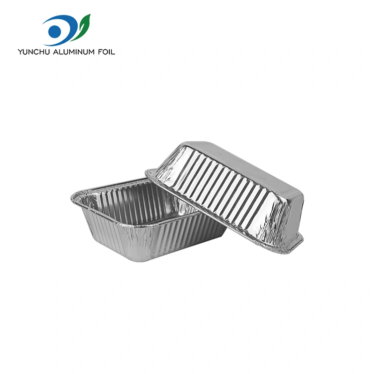 Hava Fryer Baking Gümüş Alüminium folqa qabları