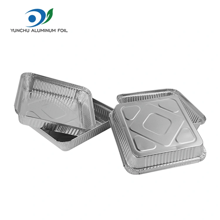 Birdəfəlik BBQ şişləri gümüş alüminium folqa qabları