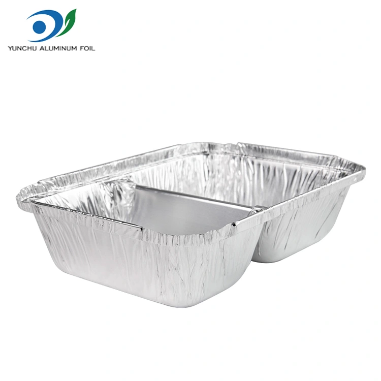 Birdəfəlik bölmə Scor Food Gümüş Alüminium Folorher Konteynerləri