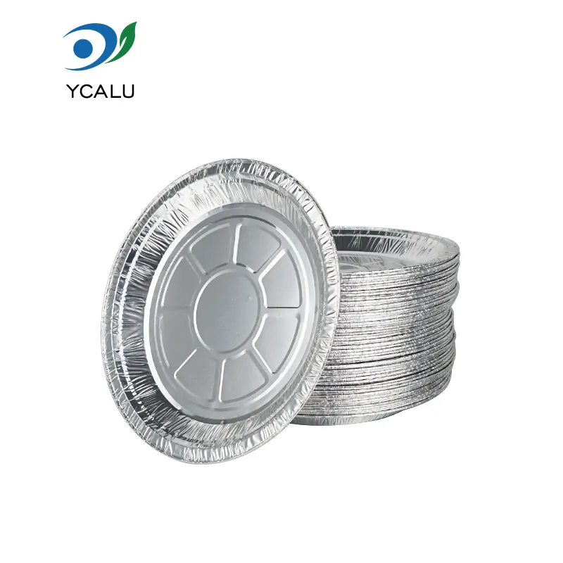 Birdəfəlik diskli hava fritöz Gümüş Alüminium Folqa Qida Qabları