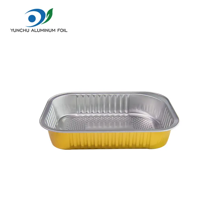 Birdəfəlik düzbucaqlı yemək alüminium folqa qabları