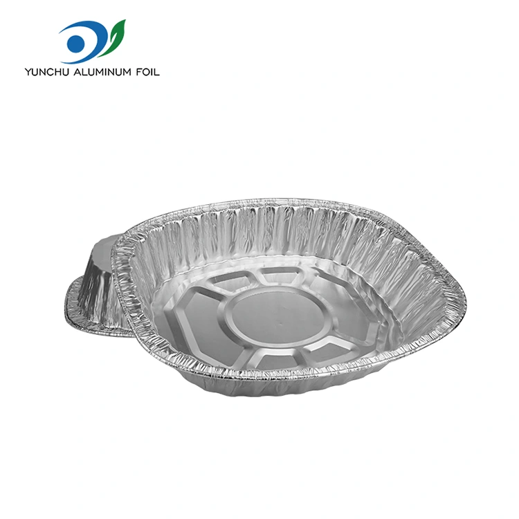 Böyük tutumlu ızgara toyuq qazma gümüş alüminium folqa qabları