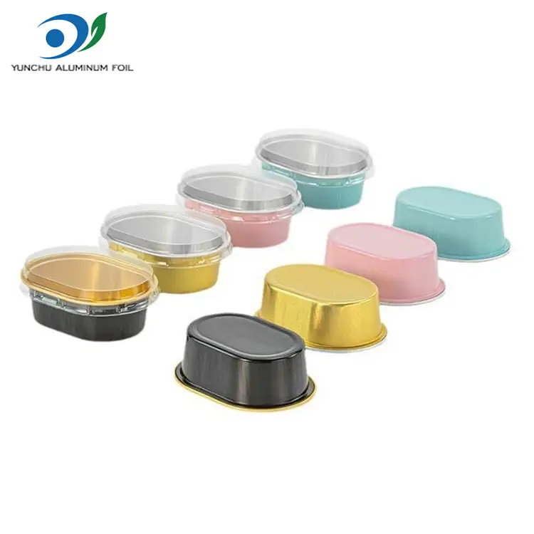 Oval işıqlı alüminium folqa qabları