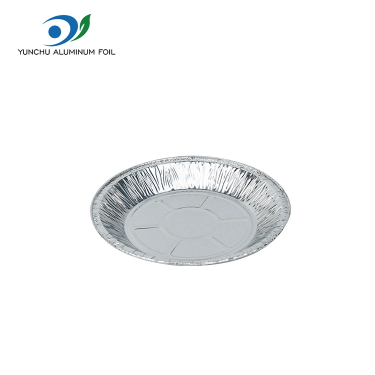 Dəyirmi hava fryer bişirmək gümüş alüminium folqa qida qabı