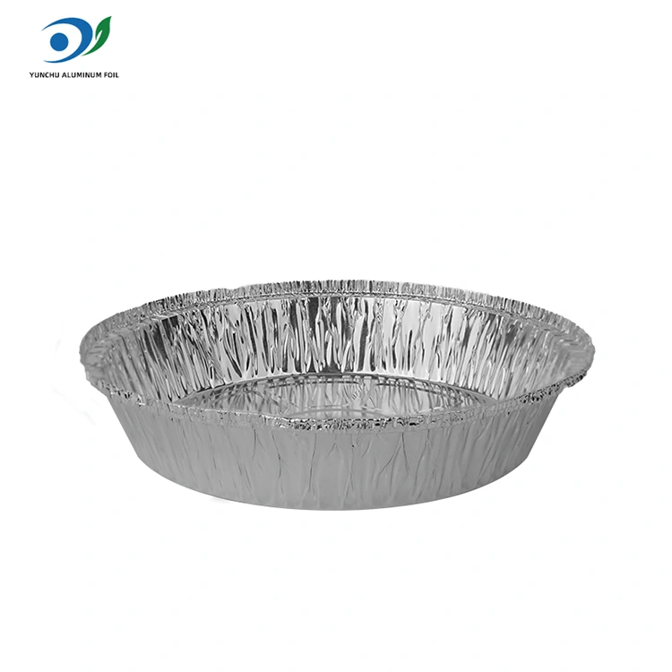 Dəyirmi hava qızartı isti qazan gümüş alüminium folqa qida qabı Dəyirmi hava qızartı isti qazan gümüş alüminium folqa qida qabı