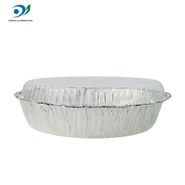 Dəyirmi hava qızartı isti qazan gümüş alüminium folqa qida qabı