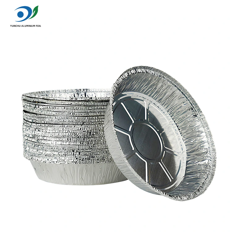 Dəyirmi hava qızartı isti qazan gümüş alüminium folqa qida qabı