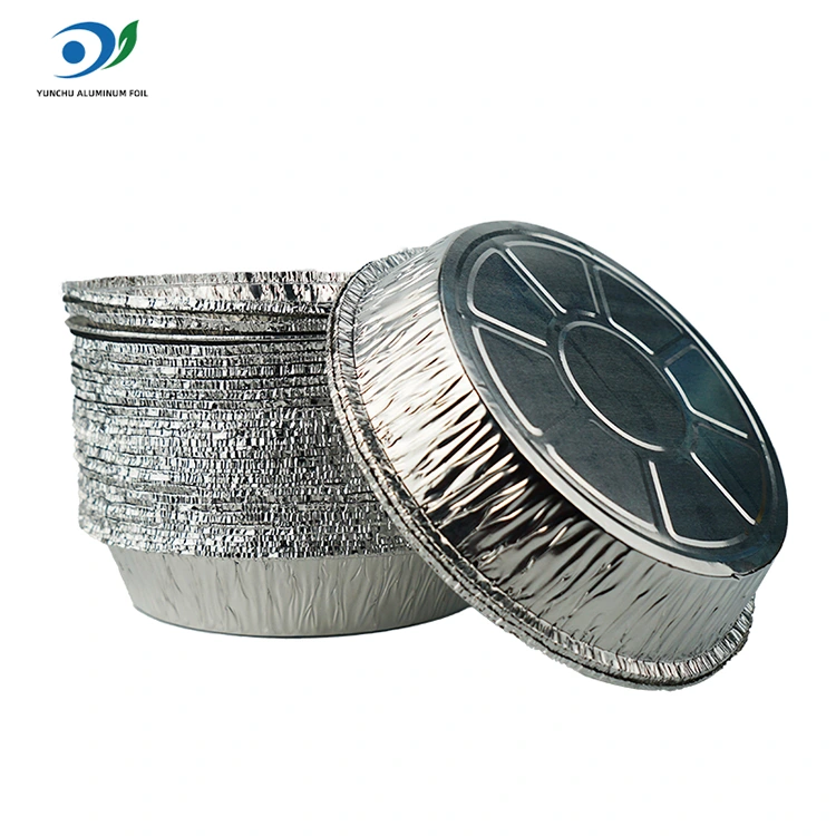 Dəyirmi hava qızartı isti qazan gümüş alüminium folqa qida qabı