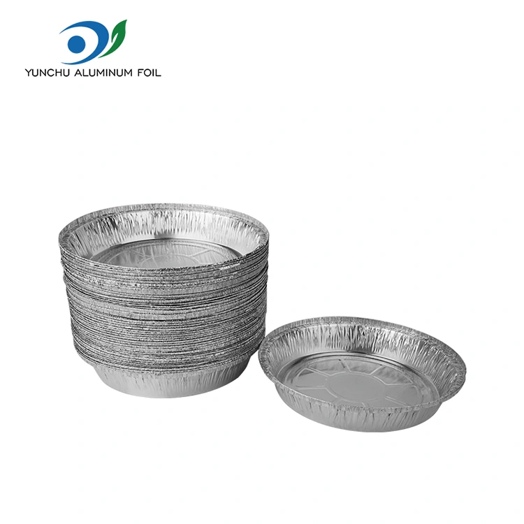 Dəyirmi hava Fryer sobası Gümüş Alüminium folqa qabları