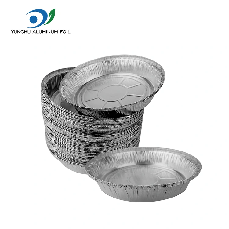 Dəyirmi hava Fryer sobası Gümüş Alüminium folqa qabları