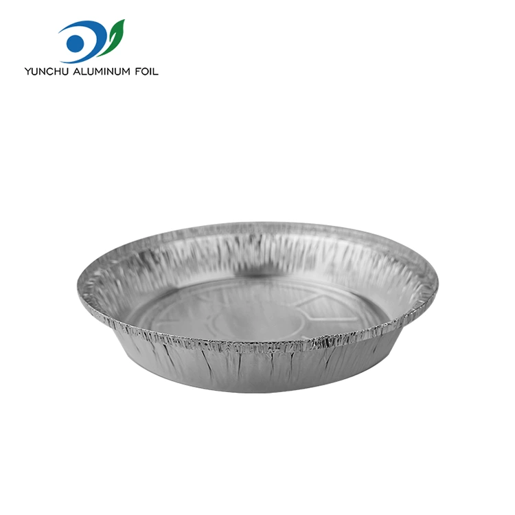 Dəyirmi hava Fryer sobası Gümüş Alüminium folqa qabları