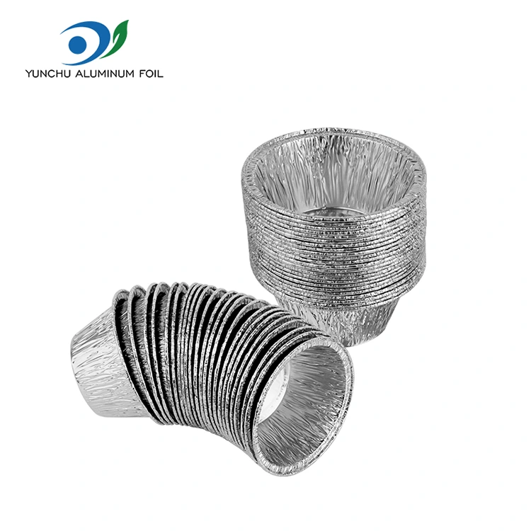 Dəyirmi çörək tortu gümüş alüminium folqa qida qabı