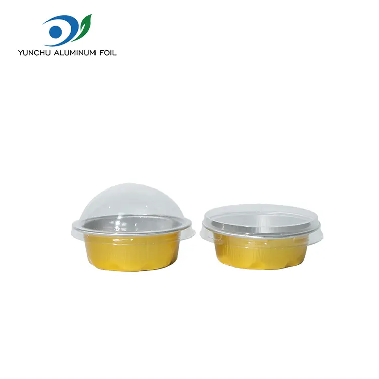 Dəyirmi çörək qəlibləri hamar yuvalar alüminium folqa qabları