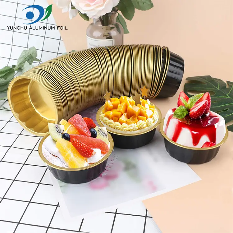 Desert Smoothwall Alüminium Folor Konteynerləri üçün dəyirmi qab