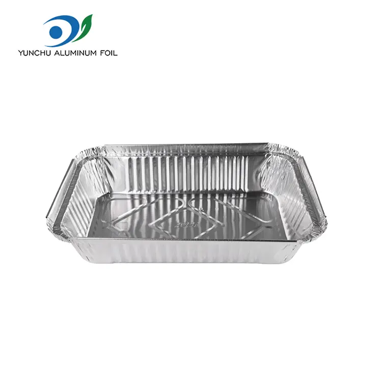 Hava Fryer üçün yuvarlaq gümüş alüminium folqa qabları
