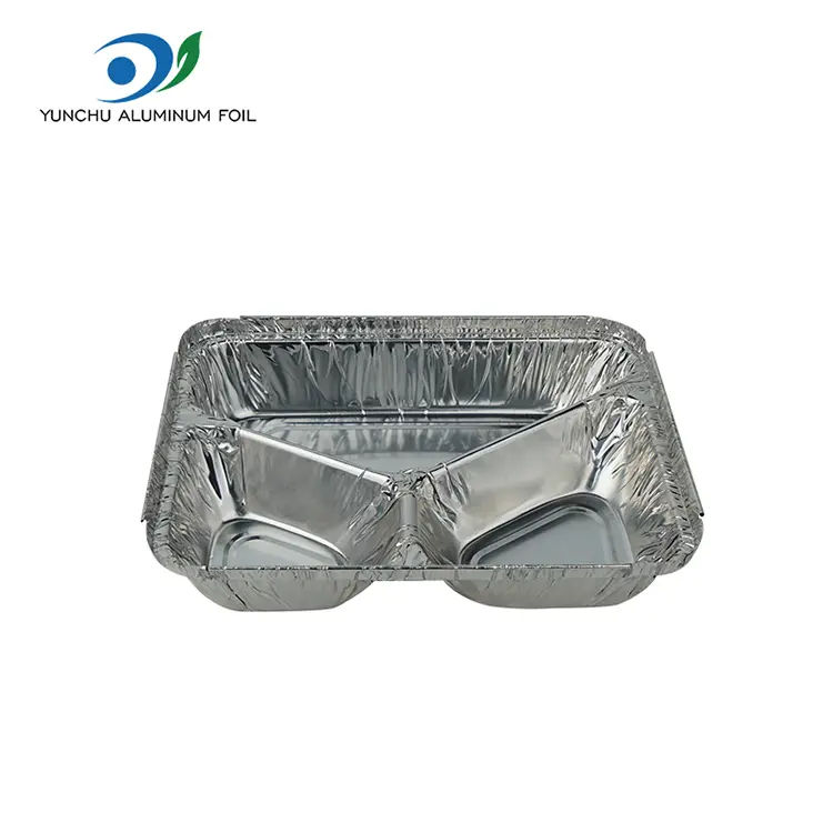 Xüsusi formalı Takeaway Gümüş Alüminium folqa qabları