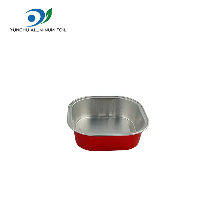 Square Bake Qalınlaşdırılan Smoothwall Alüminium Folor Konteynerləri